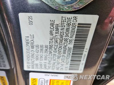 Zdjęcie 12 z 13 samochodu: 2025 HONDA ACCORD LX VIN:1HGCY1F20SA026567 - miniatura