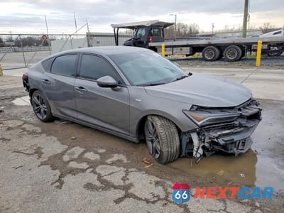 Czwarte zdjęcie samochodu z boku: 2024 ACURA INTEGRA A-SPEC TECH VIN:19UDE4H63RA026717 - miniatura