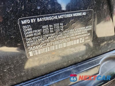 Zdjęcie 12 z 12 samochodu: 2021 BMW M340I VIN:3MW5U7J01M8C05921 - miniatura