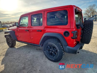Drugie zdjęcie samochodu z przodu: 2021 JEEP WRANGLER UNLIMITED SPORT VIN:1C4HJXDN3MW660583 - miniatura