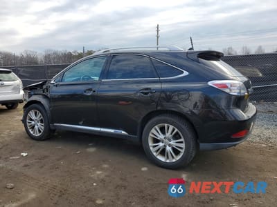 Drugie zdjęcie samochodu z przodu: 2012 LEXUS RX 450H VIN:JTJBC1BA0C2433920 - miniatura
