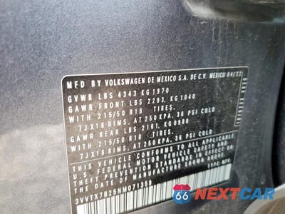 Zdjęcie 13 z 13 samochodu: 2022 VOLKSWAGEN TAOS SE VIN:3VVTX7B25NM071359 - miniatura
