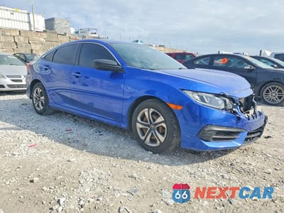 Czwarte zdjęcie samochodu z boku: 2017 HONDA CIVIC LX VIN:19XFC2F51HE007090 - miniatura