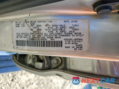 Zdjęcie 13 z 13 samochodu: 2001 TOYOTA 4RUNNER SR5 VIN:JT3GN86R310195859 - miniatura