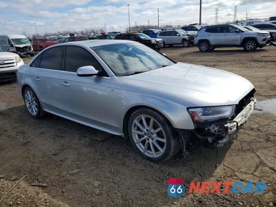 Czwarte zdjęcie samochodu z boku: 2014 AUDI A4 PREMIUM PLUS VIN:WAUFFBFL3EN004301 - miniatura
