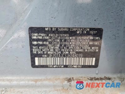 Zdjęcie 13 z 13 samochodu: 2018 SUBARU CROSSTREK LIMITED VIN:JF2GTAJC3JH248039 - miniatura