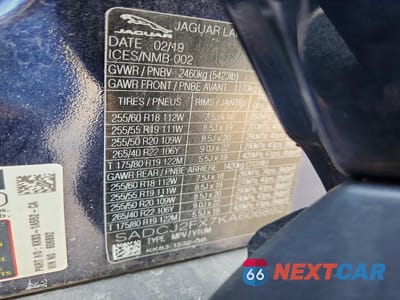 Zdjęcie 13 z 13 samochodu: 2019 JAGUAR F-PACE PREMIUM VIN:SADCJ2FX7KA606892 - miniatura