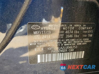 Zdjęcie 12 z 12 samochodu: 2020 GENESIS G70 ELITE VIN:KMTG34LA2LU046753 - miniatura