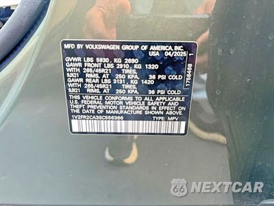 Zdjęcie 10 z 11 samochodu: 2025 VOLKSWAGEN ATLAS SEL PREMIUM R-LINE VIN:1V2FR2CA3SC556366 - miniatura