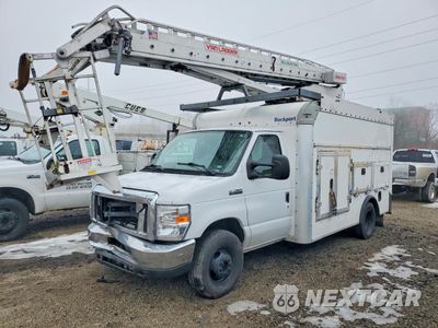 Drugie zdjęcie samochodu z przodu: 2019 FORD E450 CABLE PLACER BUCKET TRUCK VIN:1FDXE4FS1KDC17144 - miniatura