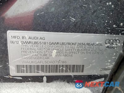 Zdjęcie 12 z 12 samochodu: 2013 AUDI S4 PRESTIGE VIN:WAUKGAFL5DA079786 - miniatura