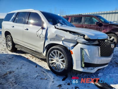 Czwarte zdjęcie samochodu z boku: 2021 CADILLAC ESCALADE PREMIUM LUXURY VIN:1GYS4BKLXMR310698 - miniatura