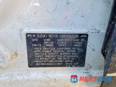 Zdjęcie 12 z 12 samochodu: 2013 SUZUKI SX4 VIN:JS2YB5A36D6101457 - miniatura