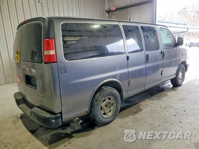 Trzecie zdjęcie samochodu z tyłu: 2008 GMC SAVANA VIN:1GKFG154181173916 - miniatura