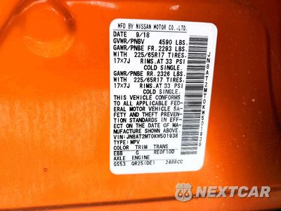 Zdjęcie 14 z 14 samochodu: 2019 NISSAN ROGUE SV VIN:JN8AT2MT0KW501938 - miniatura
