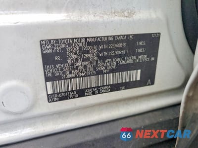 Zdjęcie 12 z 12 samochodu: 2021 TOYOTA RAV4 VIN:2T3B6RFV9MW029125 - miniatura