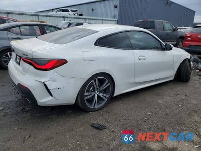 Trzecie zdjęcie samochodu z tyłu: 2021 BMW 430XI VIN:WBA73AP08MCF96674 - miniatura