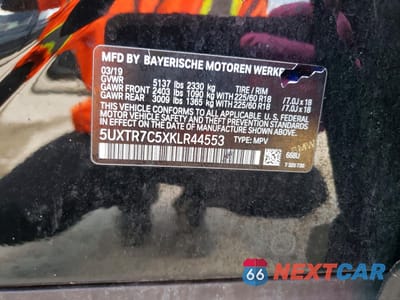 Zdjęcie 13 z 13 samochodu: 2019 BMW X3 SDRIVE30I VIN:5UXTR7C5XKLR44553 - miniatura