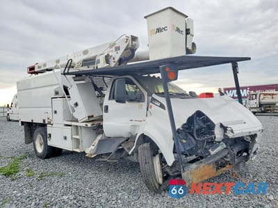Czwarte zdjęcie samochodu z boku: 2022 FORD F750 SUPER DUTY FORESTRY BUCKET TRUCK VIN:1FDNF7DCXNDF00292 - miniatura