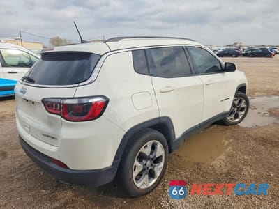 Trzecie zdjęcie samochodu z tyłu: 2020 JEEP COMPASS LIMITED VIN:3C4NJCCB0LT218626 - miniatura