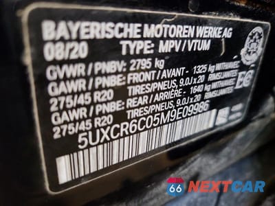 Zdjęcie 13 z 13 samochodu: 2021 BMW X5 XDRIVE40I VIN:5UXCR6C05M9E09986 - miniatura