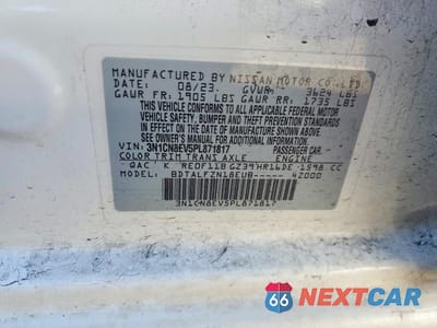 Zdjęcie 12 z 12 samochodu: 2023 NISSAN VERSA SV VIN:3N1CN8EV5PL871817 - miniatura