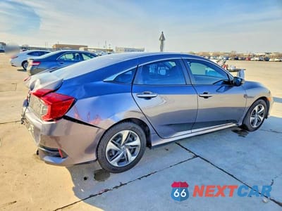 Trzecie zdjęcie samochodu z tyłu: 2019 HONDA CIVIC LX VIN:2HGFC2F64KH599557 - miniatura