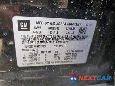 Zdjęcie 13 z 13 samochodu: 2022 BUICK ENCORE PREFERRED VIN:KL4CJESM6NB521057 - miniatura