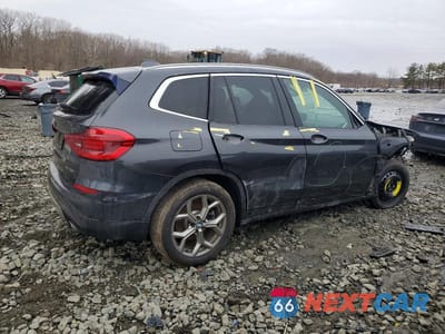 Trzecie zdjęcie samochodu z tyłu: 2021 BMW X3 XDRIVE30I VIN:5UXTY5C0XM9F94467 - miniatura