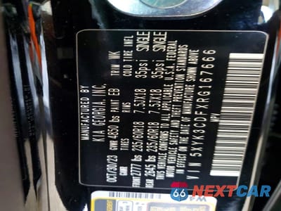 Zdjęcie 14 z 15 samochodu: 2024 KIA SPORTAGE EX VIN:5XYK3CDFXRG167666 - miniatura