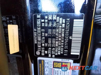 Zdjęcie 13 z 13 samochodu: 2017 KIA SORENTO EX V6 VIN:5XYPHDA50HG282414 - miniatura