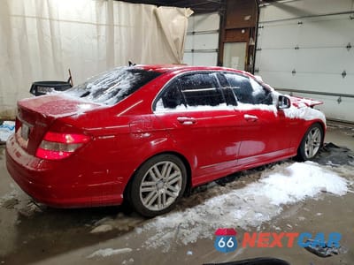 Trzecie zdjęcie samochodu z tyłu: 2009 MERCEDES-BENZ C 300 4MATIC VIN:WDDGF81X19R050511 - miniatura