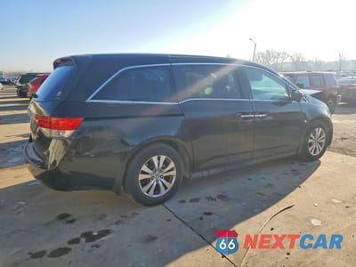 Trzecie zdjęcie samochodu z tyłu: 2014 HONDA ODYSSEY EX VIN:5FNRL5H47EB025778 - miniatura
