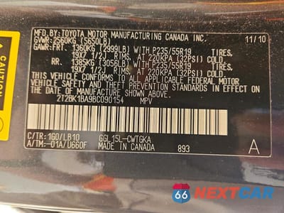 Zdjęcie 14 z 14 samochodu: 2011 LEXUS RX 350 VIN:2T2BK1BA9BC090154 - miniatura