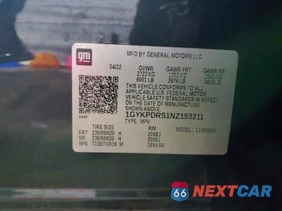Zdjęcie 13 z 13 samochodu: 2022 CADILLAC XT6 PREMIUM LUXURY VIN:1GYKPDRS1NZ153211 - miniatura