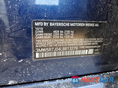 Zdjęcie 12 z 12 samochodu: 2020 BMW 330XI VIN:3MW5R7J04L8B13279 - miniatura