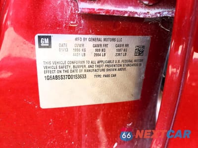 Zdjęcie 12 z 12 samochodu: 2013 CADILLAC ATS LUXURY VIN:1G6AB5S37D0153633 - miniatura