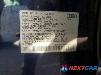 Zdjęcie 13 z 13 samochodu: 2015 AUDI Q7 PREMIUM VIN:WA1CGAFE8FD014239 - miniatura
