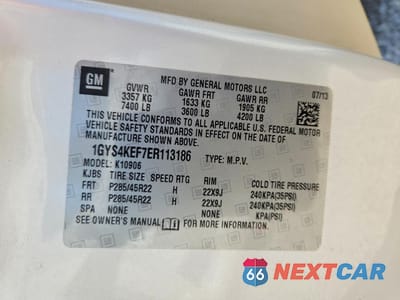 Zdjęcie 13 z 14 samochodu: 2014 CADILLAC ESCALADE ESV PLATINUM VIN:1GYS4KEF7ER113186 - miniatura