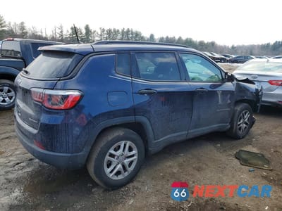 Trzecie zdjęcie samochodu z tyłu: 2018 JEEP COMPASS SPORT VIN:3C4NJCAB7JT286308 - miniatura