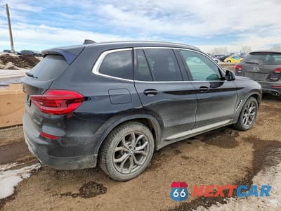 Trzecie zdjęcie samochodu z tyłu: 2019 BMW X3 XDRIVE30I VIN:5UXTR9C55KLD90630 - miniatura