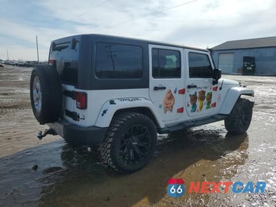 Trzecie zdjęcie samochodu z tyłu: 2014 JEEP WRANGLER UNLIMITED SAHARA VIN:1C4HJWEGXEL262428 - miniatura