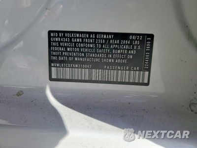 Zdjęcie 12 z 12 samochodu: 2022 VOLKSWAGEN GTI SE VIN:WVWL87CDXNW219047 - miniatura