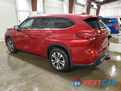 Drugie zdjęcie samochodu z przodu: 2021 TOYOTA HIGHLANDER HYBRID XLE VIN:5TDGBRCH4MS515780 - miniatura