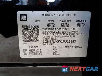 Zdjęcie 13 z 13 samochodu: 2023 CHEVROLET TRAVERSE RS VIN:1GNERJKW1PJ166834 - miniatura