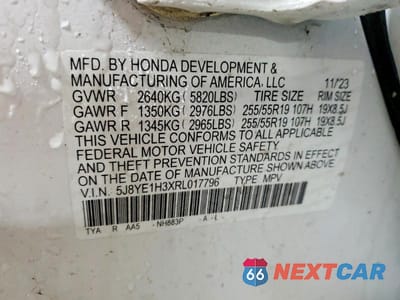 Zdjęcie 13 z 13 samochodu: 2024 ACURA MDX VIN:5J8YE1H3XRL017796 - miniatura