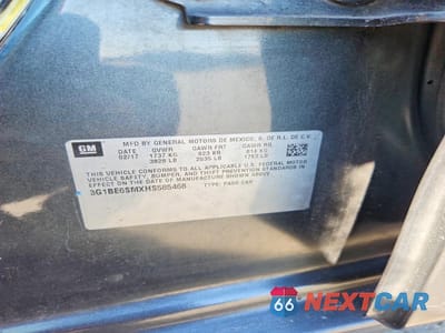 Zdjęcie 12 z 12 samochodu: 2017 CHEVROLET CRUZE LT VIN:3G1BE6SMXHS585468 - miniatura