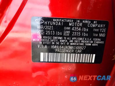 Zdjęcie 12 z 12 samochodu: 2021 HYUNDAI SONATA SEL VIN:KMHL64JA3MA148827 - miniatura