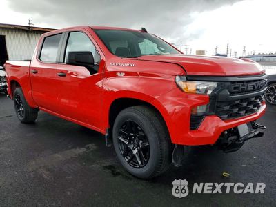 Czwarte zdjęcie samochodu z boku: 2024 CHEVROLET SILVERADO C1500 CUSTOM VIN:3GCPABEK0RG190876 - miniatura