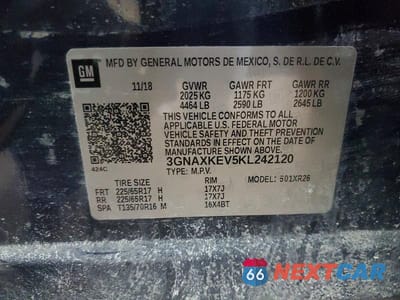 Zdjęcie 13 z 13 samochodu: 2019 CHEVROLET EQUINOX LT VIN:3GNAXKEV5KL242120 - miniatura